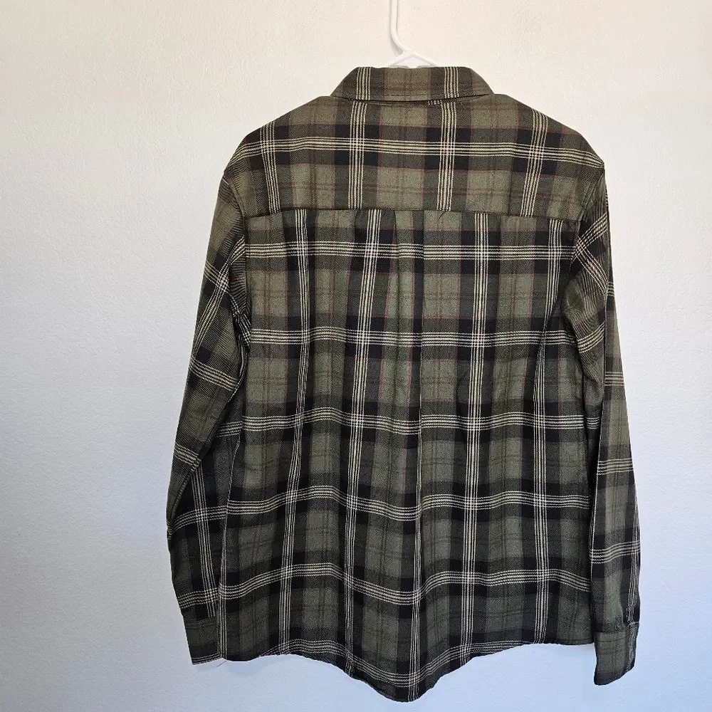 Dixxon | Green Beret Army Green Black Button Down Shirt Top Womens XL - Picture 5 of 9